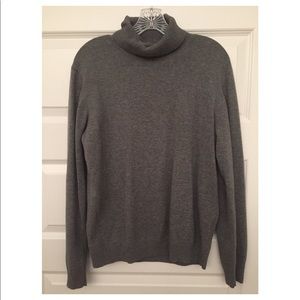 Grey turtleneck sweater